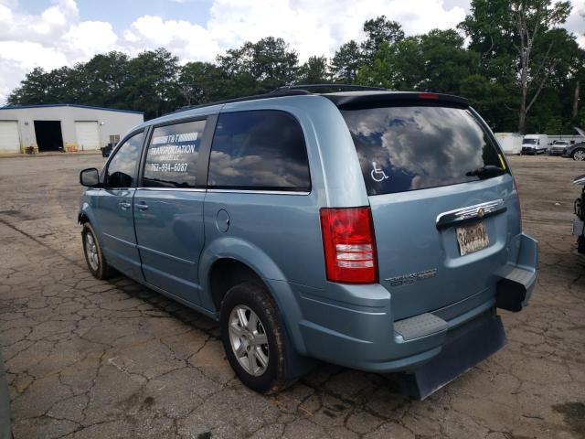 2A8HR54P88R838039 - 2008 CHRYSLER TOWN & COU TOURING BLUE photo 2