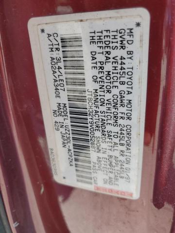 JT8CH32Y9V0052887 - 1997 LEXUS SC 400 MAROON photo 12