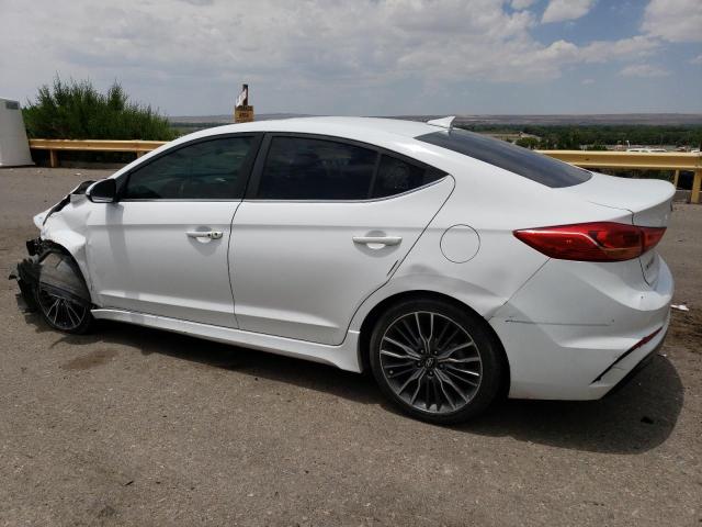 KMHD04LBXJU456695 - 2018 HYUNDAI ELANTRA SPORT WHITE photo 2