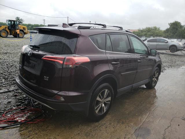 2T3RFREV9JW810464 - 2018 TOYOTA RAV4 ADVENTURE BURGUNDY photo 3