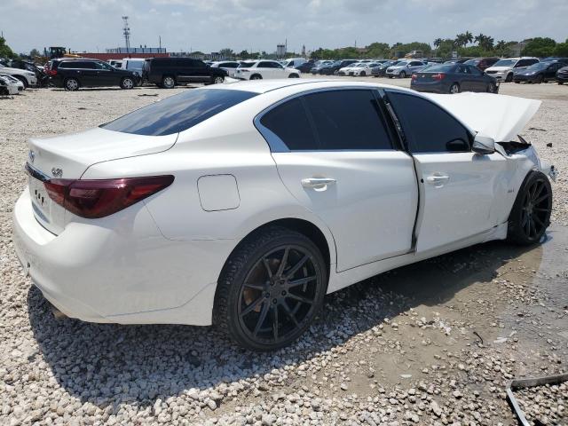 JN1EV7AP8KM516147 - 2019 INFINITI Q50 LUXE WHITE photo 3