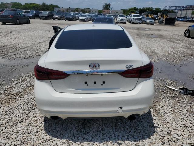 JN1EV7AP8KM516147 - 2019 INFINITI Q50 LUXE WHITE photo 6