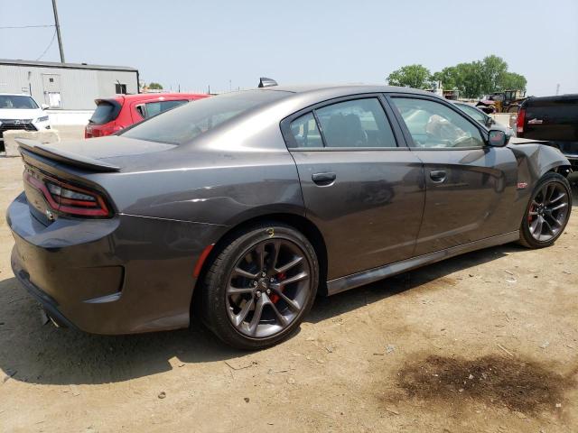 2C3CDXGJ4NH169986 - 2022 DODGE CHARGER SCAT PACK GRAY photo 3