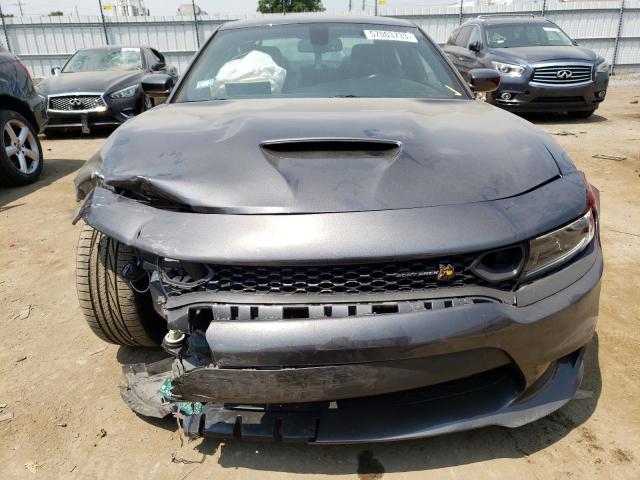 2C3CDXGJ4NH169986 - 2022 DODGE CHARGER SCAT PACK GRAY photo 5