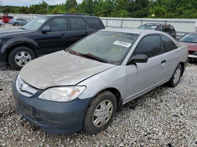 1HGEM22124L049881 - 2004 HONDA CIVIC DX VP SILVER photo 1