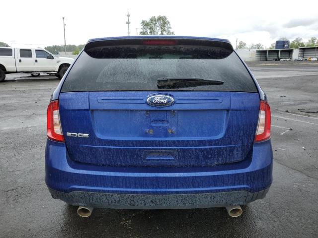 2FMDK3GC3EBA58778 - 2014 FORD EDGE SE BLUE photo 6