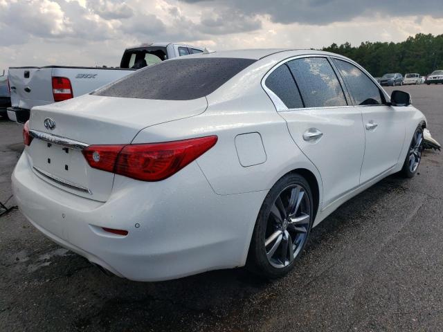 JN1AV7AP7EM691539 - 2014 INFINITI Q50 HYBRID PREMIUM WHITE photo 3