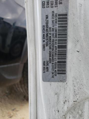 ZFBHRFAB7M6T97594 - 2021 RAM PROMASTER თეთრი ფოტო 13