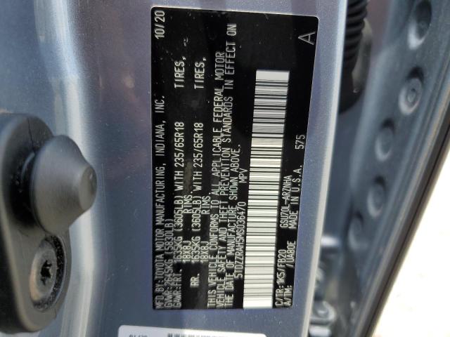 5TDZZRAH5MS036470 - 2021 TOYOTA HIGHLANDER L BLUE photo 13