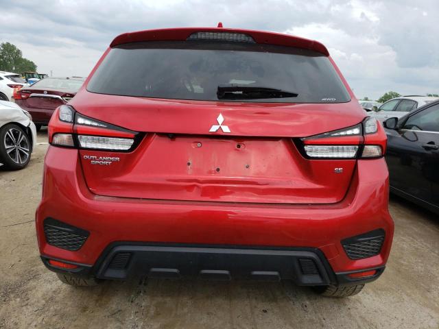 JA4ARUAU6MU022810 - 2021 MITSUBISHI OUTLANDER ES RED photo 6