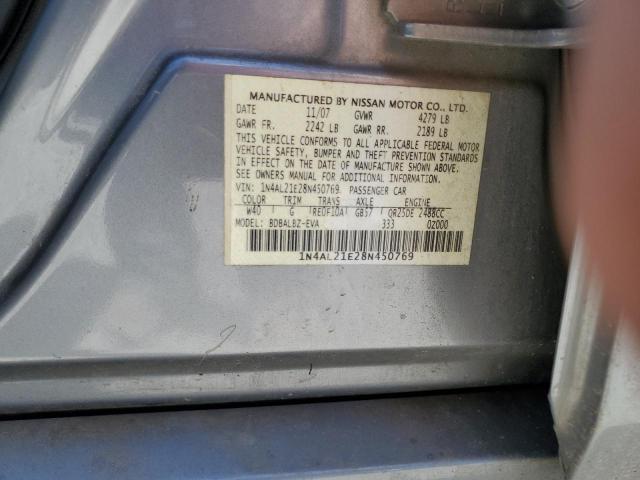 1N4AL21E28N450769 - 2008 NISSAN ALTIMA 2.5 SILVER photo 13