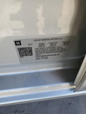 1G1JB5SH0H4168751 - 2017 CHEVROLET SONIC LS 银色 照片 12