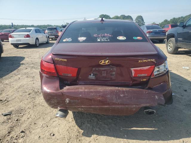 5NPEU4AF2AH595474 - 2010 HYUNDAI SONATA LX SE MAROON photo 6