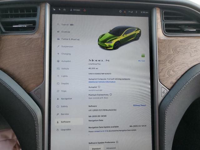 5YJSA1E27MF426913 - 2021 TESLA MODEL S Qara foto 9