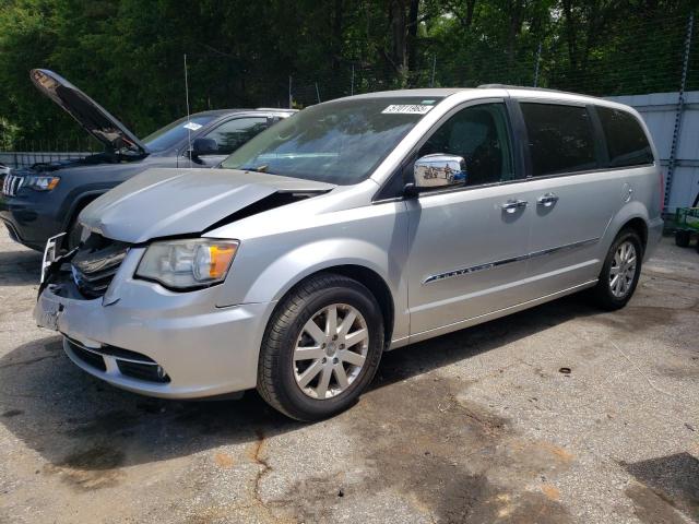 2C4RC1CG5CR266668 - 2012 CHRYSLER TOWN & COU TOURING L SILVER photo 1