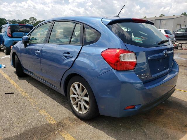 JF1GPAC61E8313833 - 2014 SUBARU IMPREZA PREMIUM BLUE photo 2