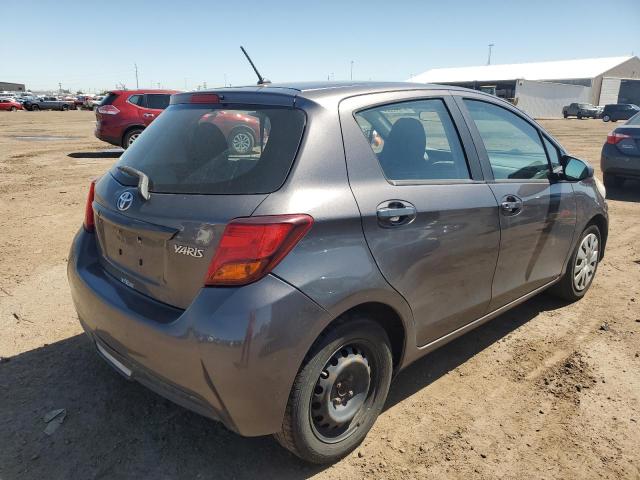 VNKKTUD37FA044857 - 2015 TOYOTA YARIS GRAY photo 3