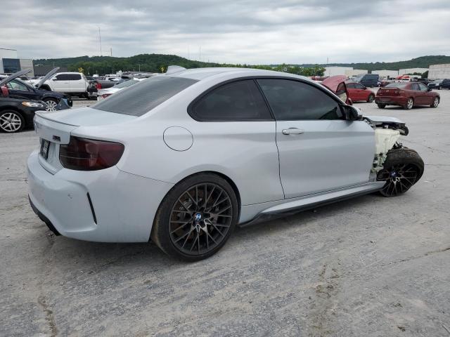 WBS2U7C52KVJ07711 - 2019 BMW M2 COMPETITION Сріблястий фото 3