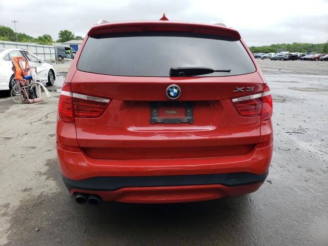 5UXWX7C55H0U39968 - 2017 BMW X3 XDRIVE35I RED photo 6