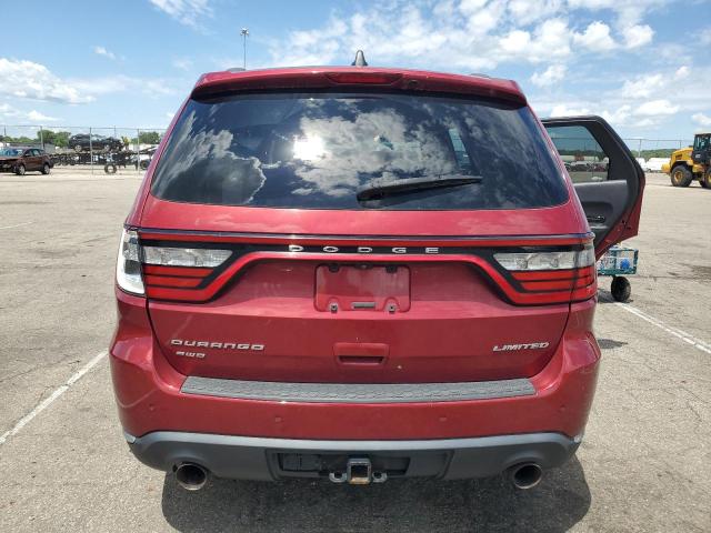 1C4SDJDT5EC351791 - 2014 DODGE DURANGO LIMITED RED photo 6