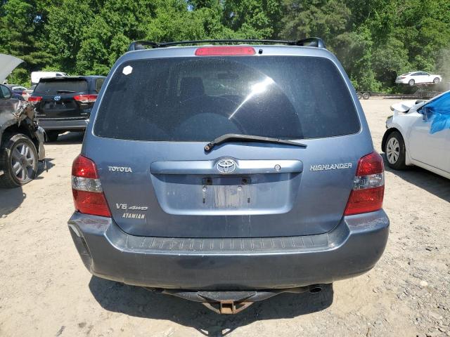 JTEEP21A940041684 - 2004 TOYOTA HIGHLANDER BLUE photo 6