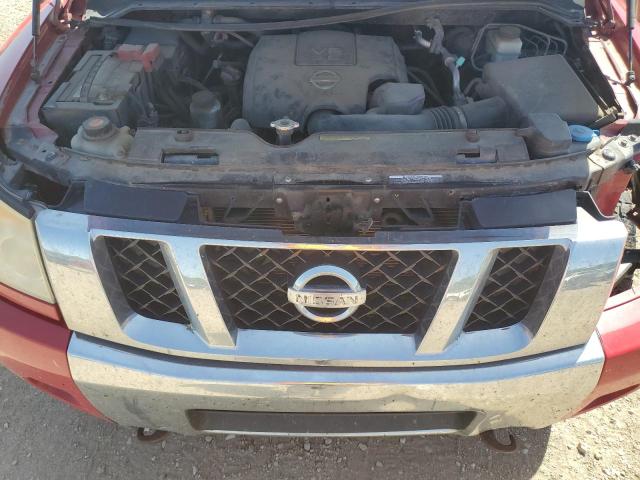 1N6AA0EC2BN315664 - 2011 NISSAN TITAN S RED photo 11