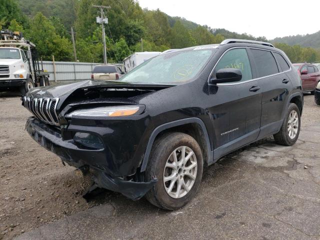 1C4PJMCB2EW121522 - 2014 JEEP CHEROKEE LATITUDE BLACK photo 2