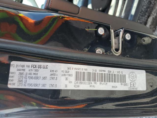 1C4PJMBX1KD113674 - 2019 JEEP CHEROKEE TRAILHAWK BLACK photo 14