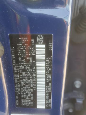 4T1T11AK9PU134391 - 2023 TOYOTA CAMRY SE NIGHT SHADE BLUE photo 13