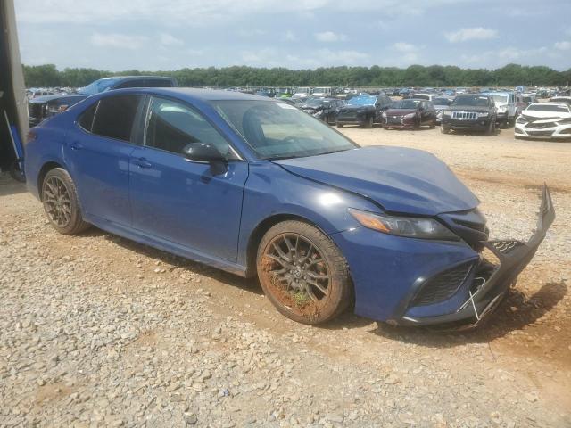 4T1T11AK9PU134391 - 2023 TOYOTA CAMRY SE NIGHT SHADE BLUE photo 4