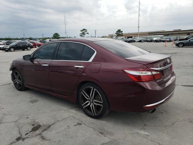 1HGCR2F10HA090403 - 2017 HONDA ACCORD SPORT SPECIAL EDITION BURGUNDY photo 2