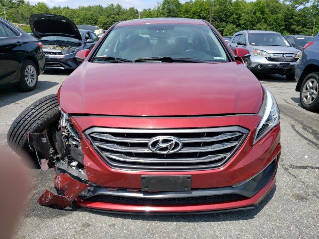 5NPE34AF6GH365545 - 2016 HYUNDAI SONATA SPORT RED photo 5