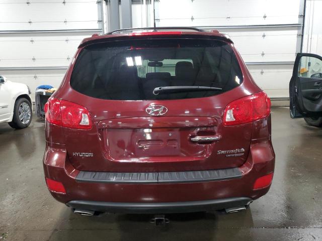 5NMSH73E98H190832 - 2008 HYUNDAI SANTA FE SE BURGUNDY photo 6