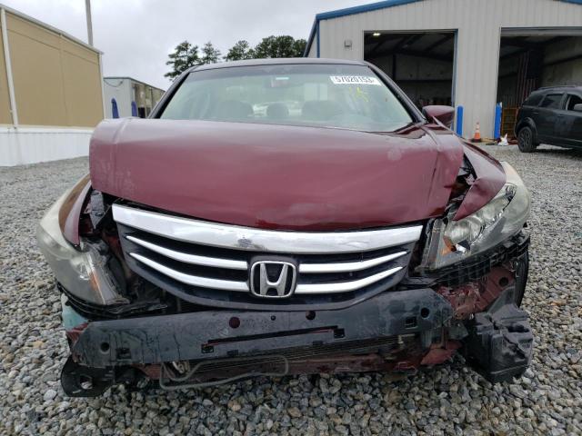 1HGCP2F84CA054743 - 2012 HONDA ACCORD EXL BURGUNDY photo 5