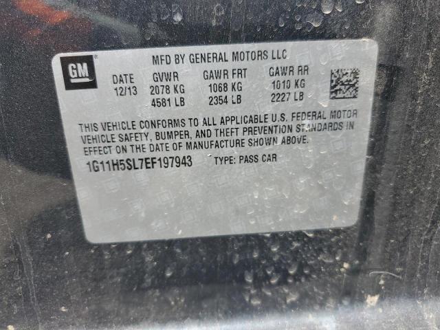 1G11H5SL7EF197943 - 2014 CHEVROLET MALIBU LTZ Grafit foto 12