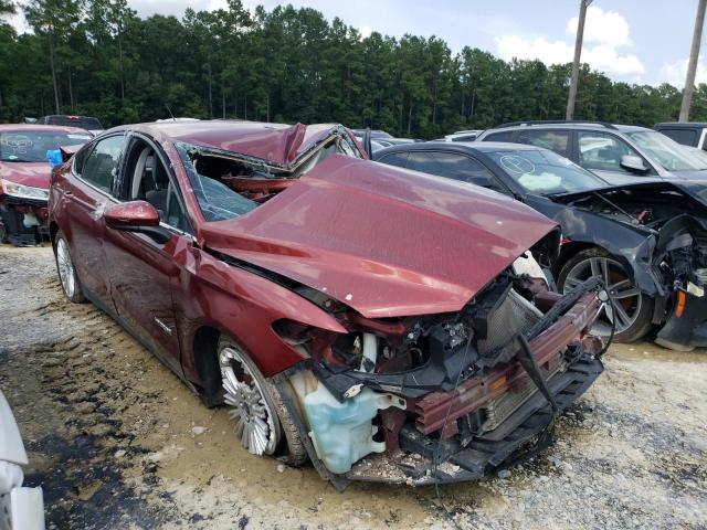 3FA6P0UU5ER282068 - 2014 FORD FUSION S HYBRID RED photo 1