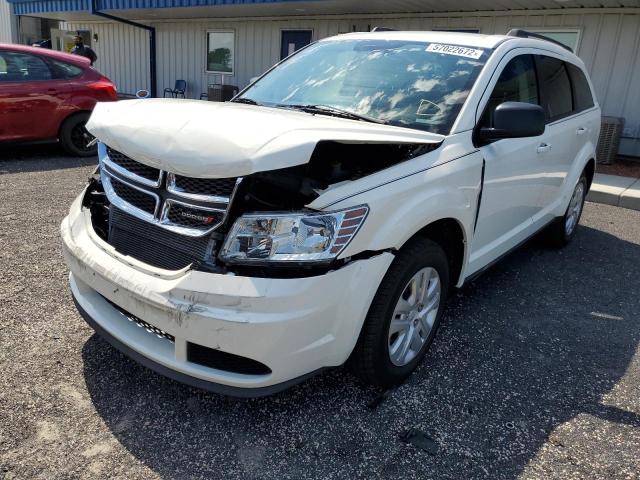 3C4PDDGGXHT620107 - 2017 DODGE JOURNEY CROSSROAD WHITE photo 2