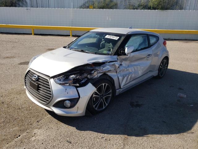 KMHTC6AE6GU294116 - 2016 HYUNDAI VELOSTER TURBO SILVER photo 1