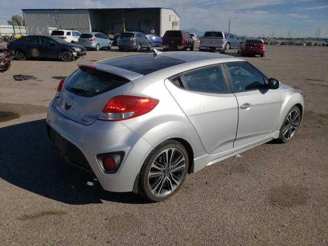 KMHTC6AE6GU294116 - 2016 HYUNDAI VELOSTER TURBO SILVER photo 3