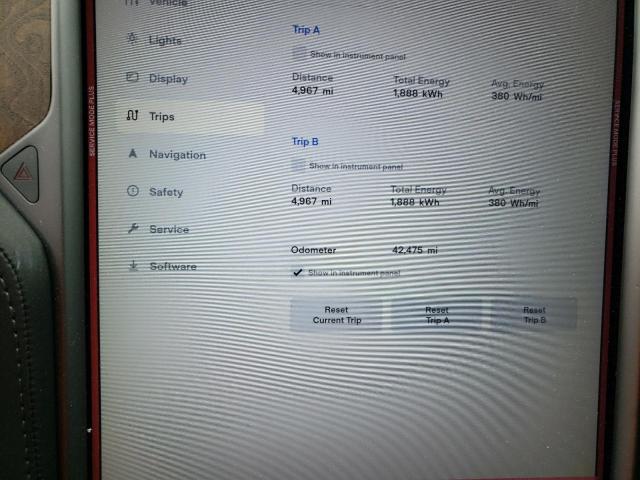 5YJSA1E2XJF276193 - 2018 TESLA MODEL S Գրաֆիտ լուսանկար 9