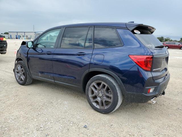 5FNYF7H52NB004442 - 2022 HONDA PASSPORT EXL BLUE photo 2