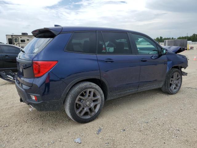 5FNYF7H52NB004442 - 2022 HONDA PASSPORT EXL BLUE photo 3