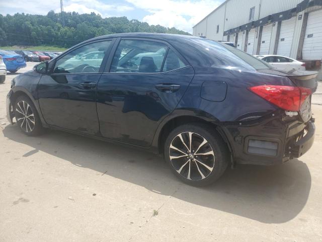 2T1BURHE2JC123579 - 2018 TOYOTA COROLLA L BLACK photo 2