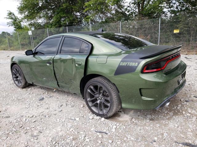 2C3CDXCT3MH661317 - 2021 DODGE CHARGER R/T GREEN photo 2