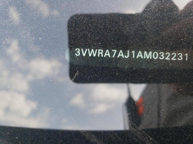 3VWRA7AJ1AM032231 - 2010 VOLKSWAGEN JETTA WOLFSBURG 黑色 照片 12