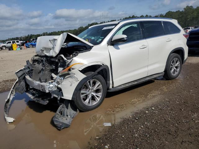 5TDKKRFHXES016960 - 2014 TOYOTA HIGHLANDER XLE WHITE photo 1