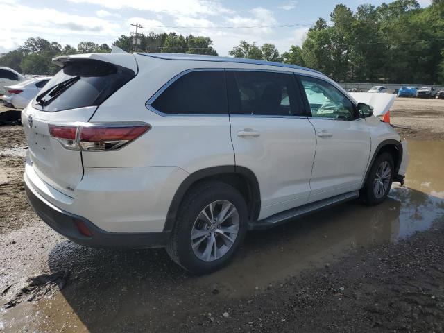 5TDKKRFHXES016960 - 2014 TOYOTA HIGHLANDER XLE WHITE photo 3