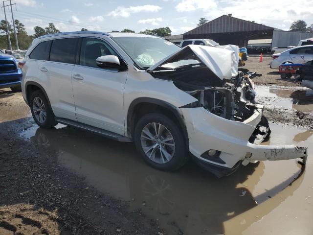 5TDKKRFHXES016960 - 2014 TOYOTA HIGHLANDER XLE WHITE photo 4