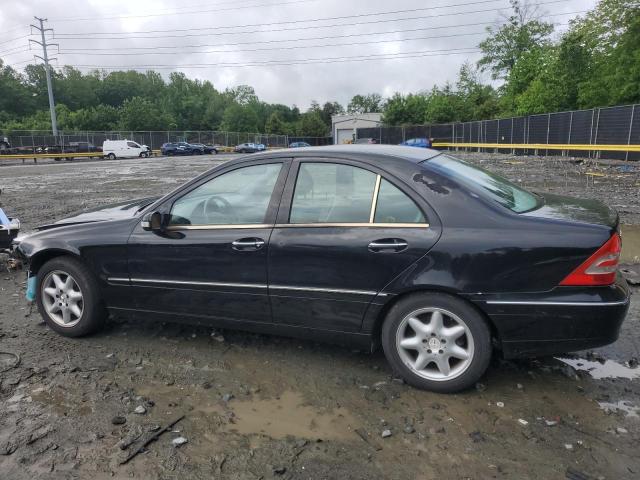 WDBRF61J53F357321 - 2003 MERCEDES-BENZ C 240 BLACK photo 2
