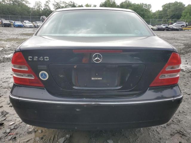 WDBRF61J53F357321 - 2003 MERCEDES-BENZ C 240 BLACK photo 6
